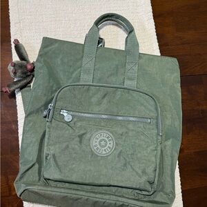 Kipling Olive Backpack for Men